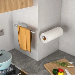 porte essuie-tout adhésif aluminium